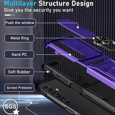 🍀Case para Samsung Galaxy A16 5G/4G – Purple🍀 - Img 122831299