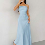 Vestido largo azul celeste - Img 53751933