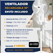 💨 VENTILADOR RECARGABLE DE PEDESTAL 🔴 EKO 🆗 9 000 mAh 💲 80 USD 🚛 DOMICILIO GRATIS EN TODA LA HABANA - Img 55928725