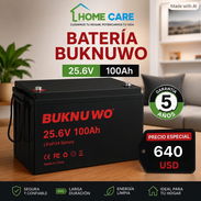 Batería BUKNUWO🔋 25.6V 100Ah Precio: 640 USD DOMICILIO INCLUIDO EN PINAR📍 - Img 57837937