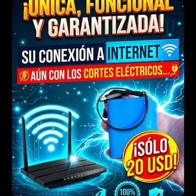 MANTENGA LA CONEXIÓN A INTERNET AÚN SIN ELECTRICIDAD 💥 BATERÍAS PARA SU EQUIPO NAUTA HOGAR 💥 52415332 - 3/4