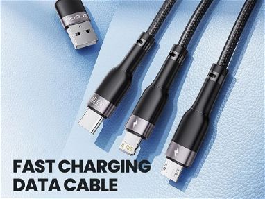 Cable de Carga 3 en 1 para Teléfono, iPad, iPhone, Tablet - Img main-image-45689551