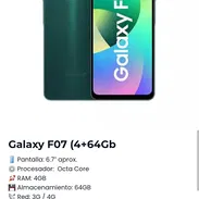 Samsung Galaxy f07 4/64 gb +cargador incluido y garantía x escrito 30 dias somos tienda fisica variedad modelos igual - Img 52608596
