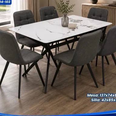 Juegos de comedor importados, modernos. Para varios comensales - 2/5