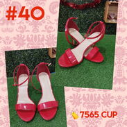 Zapatos rojos tacón fino marca Dana #40 - Img 45368680