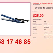 PLANCHA DE CABELLO ROYAL - Img 54824450