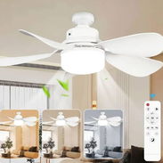 Ventilador de Techo Moderno con Luz LED y Control Remoto - Img 57960296