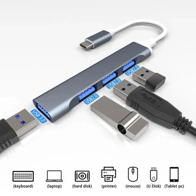 Hub USB-C 3.0 Alta Velocidad – 4 Puertos – Macbook, PC - Img 123200891