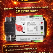 🚨 ¡OFERTA IMPERDIBLE! 🚨 🔌 Conmutadores de Transferencia en Venta 💥 Precios Especiales: Conmutador 4P 110V 80A+ ¡Solo - Img 54460001