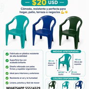 SILLA PLÁSTICA CON BRAZOS, ENTREGA DE FACTURA, VARIEDAD DE ARTÍCULOS DEL HOGAR, ETC - Img 55513405