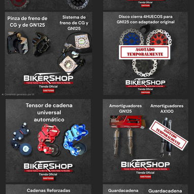 Tienda de Accesorios para motos de combustión. BIKERSHOP - 6/10