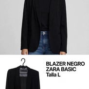 Blazer ZARA BASIC negro y gris - Img 57564366