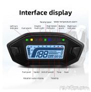 Velocímetro odómetro led digital universal para motos. 110 usd - Img 45689888