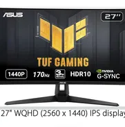 ASUS TUF GAMING 27 "2K HDR Monitor (VG27AQ1A) - WQHD (2560 x 1440), IPS, 170Hz (soportes 144Hz), 1MS, desenfoque de movi - Img 49639931