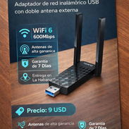 *Hoco HI34 - Adaptador de red inalámbrico USB con doble antena externa - Img 57077473
