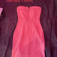 vestido corto de salir ajustado al cuerpo rosado , vestido de salir , talla S ropa para quinceañera para salir de fiesta - Img 56221787