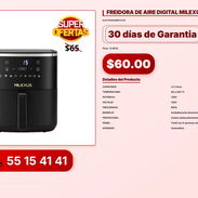FREIDORA DE AIRE DIGITAL MILEXUS 4.2 LITROS VPT-0130 - Img 56198590