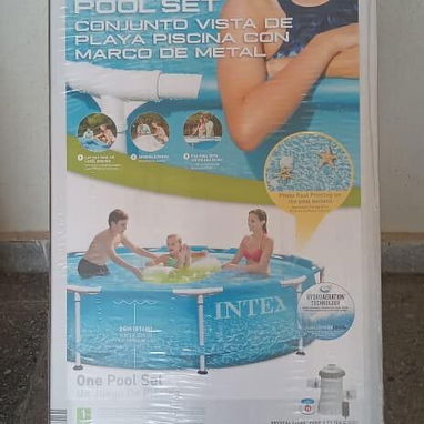 Piscina INTEX de 10Ft (3.05mx76cm) Redonda con marco de Metal reforzado, con motor y sistema de recirculación. Nueva - Img 102311717