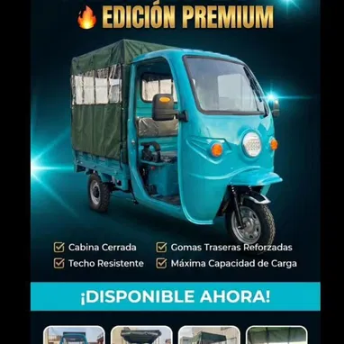 TRICICLO EDICION PREMIUN 2026 ⚙️CARACTERÍSTICAS - puerta trasera - 6 bateria de 72por 58 - Autonomia de 120 km por - Img 123249978