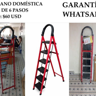 ESCALERA DE MANO DOMÉSTICA PLEGABLE DE 6 PASOS, ENTREGA DE FACTURA, VARIEDAD DE ESCALERAS, ETC - Img 125188193