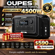 Planta, batería, generador, OUPES Mega 1Lite 2000W ( Pico 4500W - Img 57781616