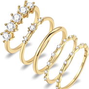 Anillos enchapado en oro 14 k, alta calidad - Img 55881373