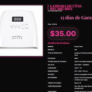 LAMPARA DE UÑAS RECARGABLE - Img 57284205