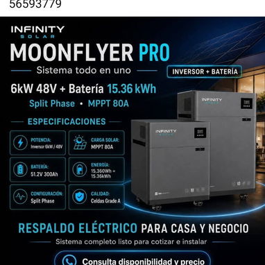 El mejor Kit Infini Solar de 6kwh con batería LiFePO4 de 15.36 kwh de la Habana - Img 124207452