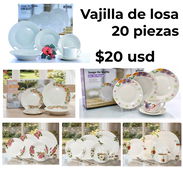 Vajillas de losa 20 piezas - Img 57876125