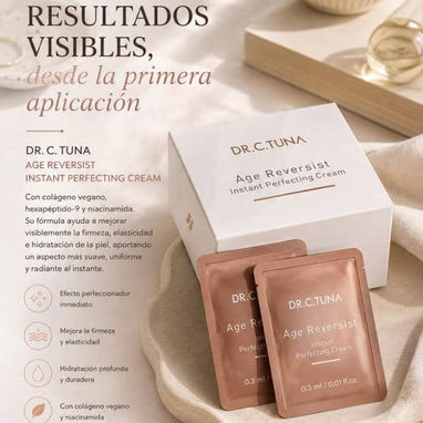 Crema Perfeccionadora Age Reversist✨ Efecto Botox en 10 minutos (Tensa arrugas inmediatamente) 30 sobres unidosis 0.3 ml - 2/3