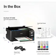 Impresora Epson - EcoTank ET-2400 Wireless Color All-in-One Inkjet Cartridge-Free Supertank Printer - Negro - Img 58028238
