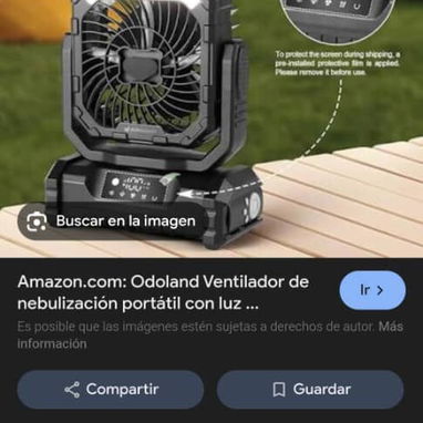 Ventilador recargable - Img 123335948