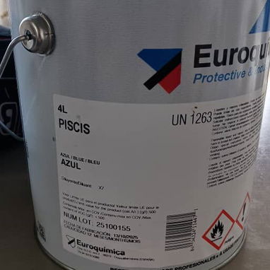 Pintura para piscina 4 litros euroquimica linea industrial importada de España en nuestro almacén en playa - Img 123088576