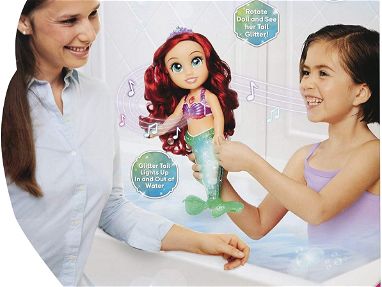Muñeca Disney Princesa Ariel, Canta y Brilla la cola + 20 Frases y 2 Canciones "Part of Your World" y "Under the Sea", N - Img 58494470