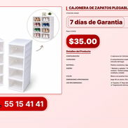 CAJONERA DE ZAPATOS PLEGABLE DOBLE VPT-0055 - Img 56195679