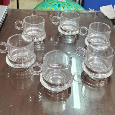 đź’« Juego de 6 tazas de vidrio con asa - Img 123003287