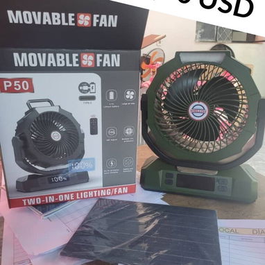Ventiladores Recargables Portátil P50 de 40 000mAh con panel solar. - Img 124228063