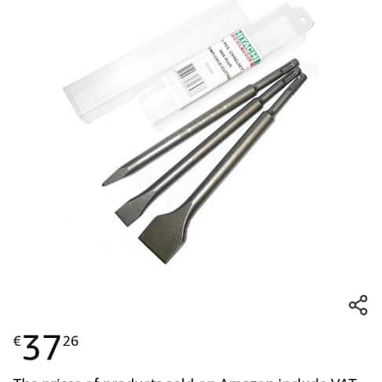 Set Hitachi. SDS. Hecho en Italia. Cinceles. Perforacion - 2/2