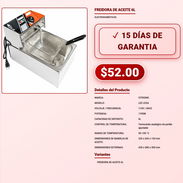FREIDORA DE ACEITE 6L . - Img 57881690