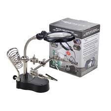🔧🔍 ESTACIÓN DE SOLDADURA “HELPING HANDS” CON LUPA Y LED ⚡ - Img 121957323