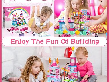 ✅ Castillo de juguete Juguete de niña Castillo de juguete de niña castillo de construcción - Img 66556336