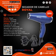 💲30💲SECADORA DE CABELLO ROYAL 2000W. MENSAJERÍA CON FACTURA Y GARANTÍA. TLF 54833699 - Img 52228310