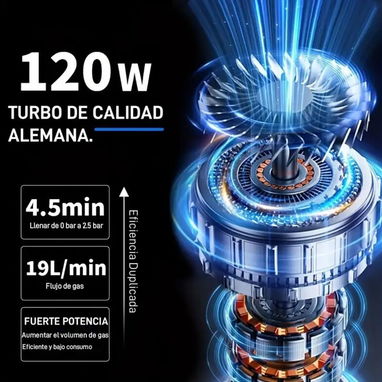 35 usd Compresor de aire para motos, autos, camiones y bicicletas 150 psi - 8/8