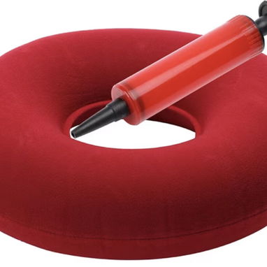 🛍️ COJÍN INFLABLE +BOMBA, COJÍN PARA ESCARAS, HEMORROIDES O COXIS 🚨COJÍN MULTIUSO - 5/9