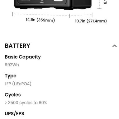 Estacion de energia Oupes Exodus 1200 992wh nueva en caja-550usd - 2/4