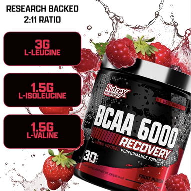 BCAA Nutrex (6gr de BCAA puro por serv) 30serv. 58234161 FITNESSARMY - Img 105012170