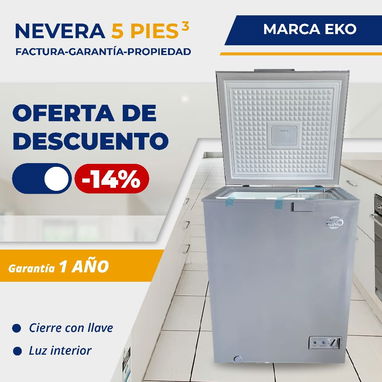 Nevera de 10 pies Marca EKO, DE 5 PIES, 3.5 Y 12,2 PIES NUEVAS EN CAJA!!!! - Img 114048615