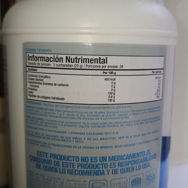 COLÁGENO HIDROLIZADO 530 GRAMOS - Img 122542147