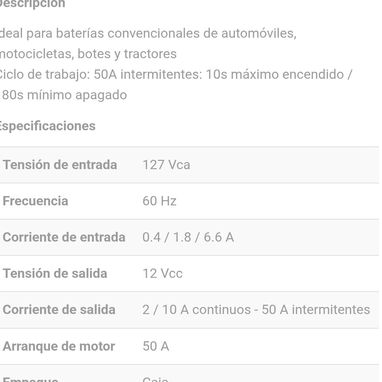 Vendo cargador 12v para batería ácido plomo y gel. - 2/2