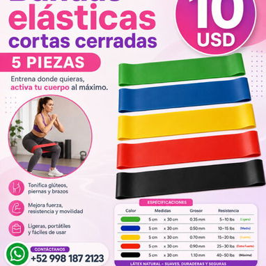 Ligas y bandas elásticas. Variedad - 6/7